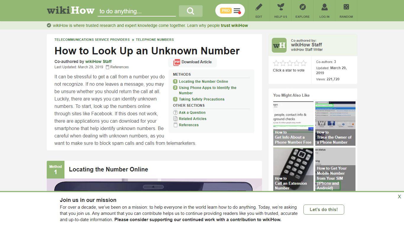3 Ways to Look Up an Unknown Number - wikiHow